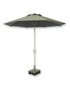 Parasol teatro Ø 270 cm. Antraciet incl. voet
