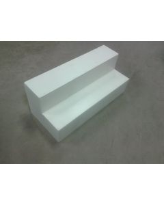 Podiumtrap 40cm, 2 treden (wit)