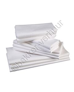 Tafellaken wit 130 x130 cm.