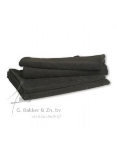 Tafellaken zwart 250 x 140 cm.