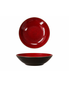 Diepbord, Lava rood, Ø21 cm. 