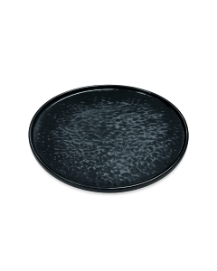 Platbord Tahiti, zwart, Ø20 cm. 