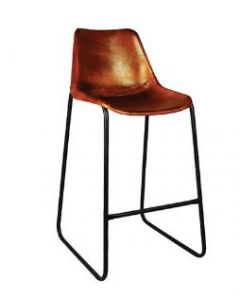 Kruk Raw, met bruin lederen zitting