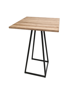 Statafel Linea met iepen houten blad
