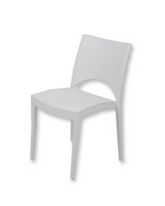 Moderne stoel June wit (excl. beschermviltjes)