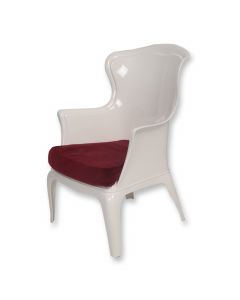 Zetel/stoel Pacha met rode zitting
