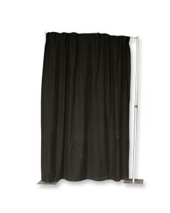 Pipe & Drape doek zwart (b) 300 x (h) 300  dit product is exclusief buizensysteem.