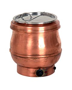 Hotpot rood koper 10 liter, elektrisch 230V