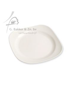 Platbord Ø 27cm Rak porselein SKA